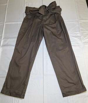 Cartonnier Anthropologie Brown Paperbag Waist Belted Pleated Trousers Size 8 #5